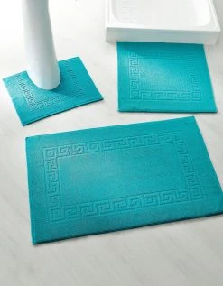 Blancheporte Tapis De Bain éponge Liteau Motif Frise Grecque