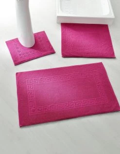 Blancheporte Tapis De Bain éponge Liteau Motif Frise Grecque