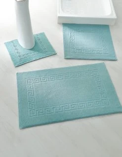 Blancheporte Tapis De Bain éponge Liteau Motif Frise Grecque