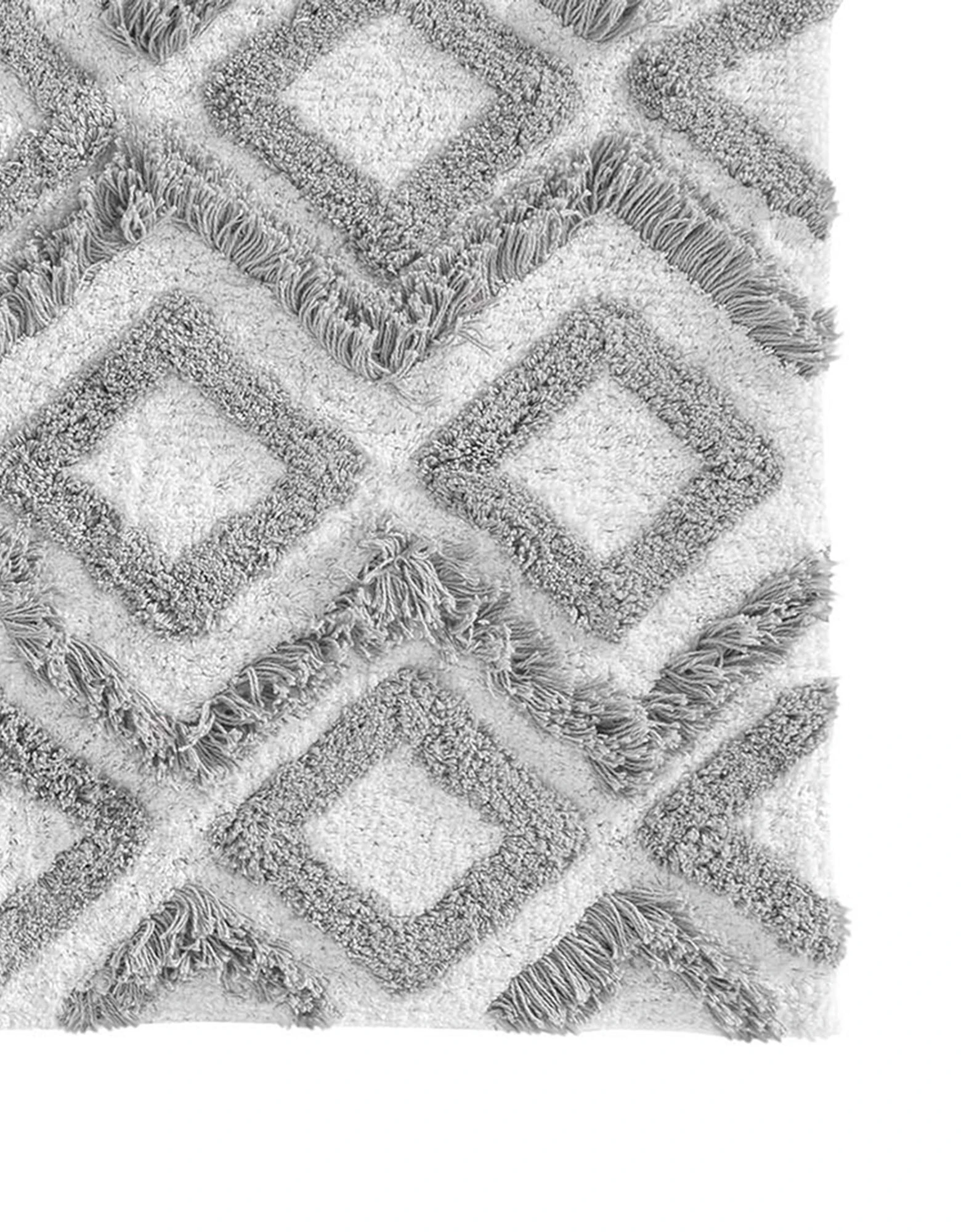 Blancheporte Tapis De Bain Jacquard Losanges Reliéfés - Coton – Image 2