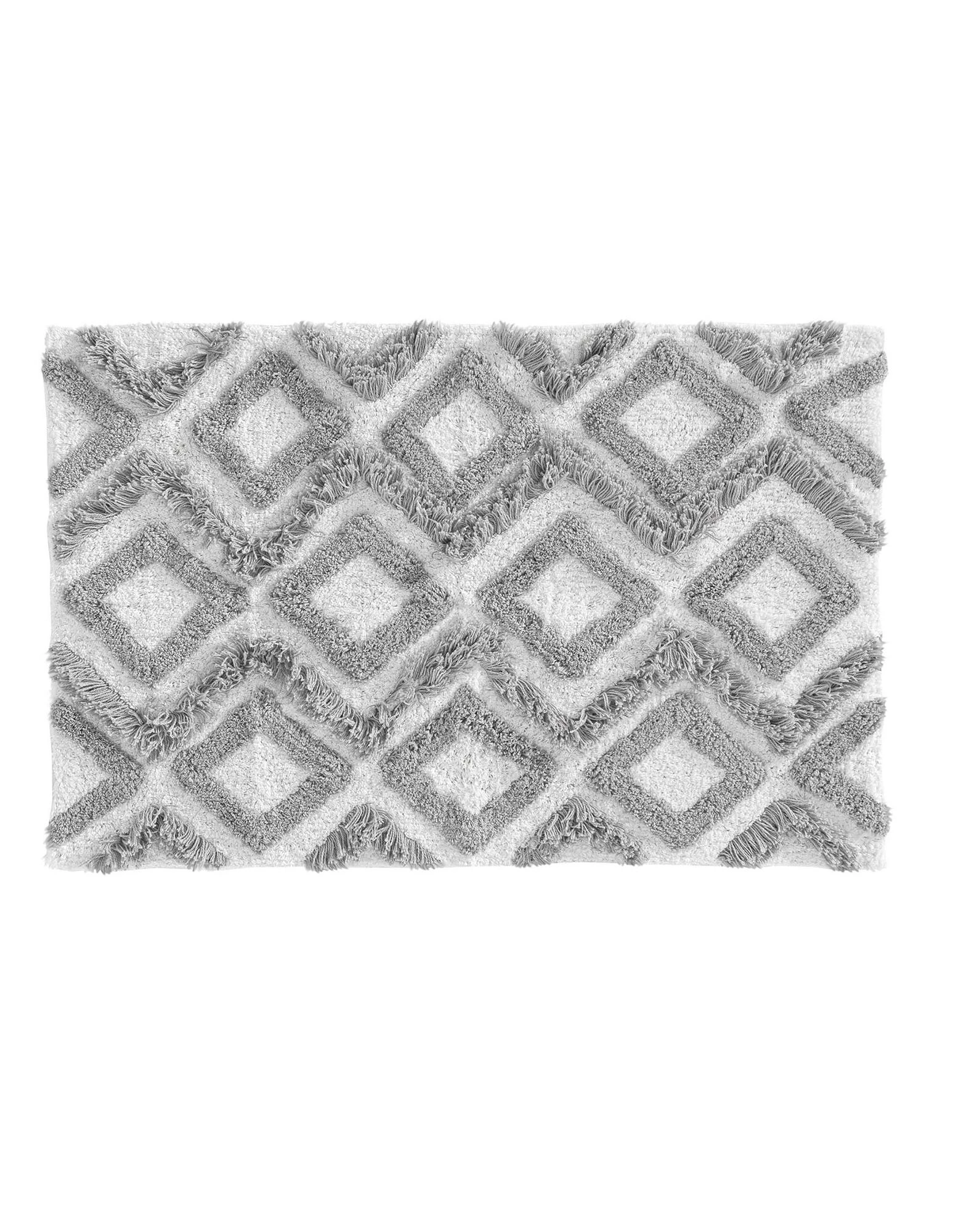Blancheporte Tapis De Bain Jacquard Losanges Reliéfés - Coton