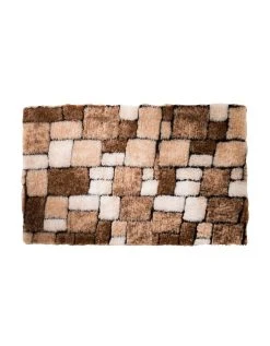 Blancheporte Tapis De Bain Mosaïque Toucher Peluche