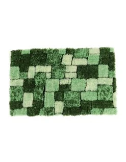 Blancheporte Tapis De Bain Mosaïque Toucher Peluche