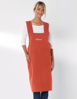 Blancheporte Tablier De Cuisine Japonais Coton Et Lin Uni Personnalisable