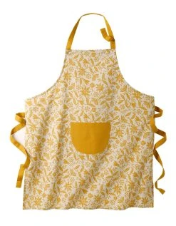 Blancheporte Tablier De Cuisine Forme Bavette Imprimé Fleurs Indiennes - Coton
