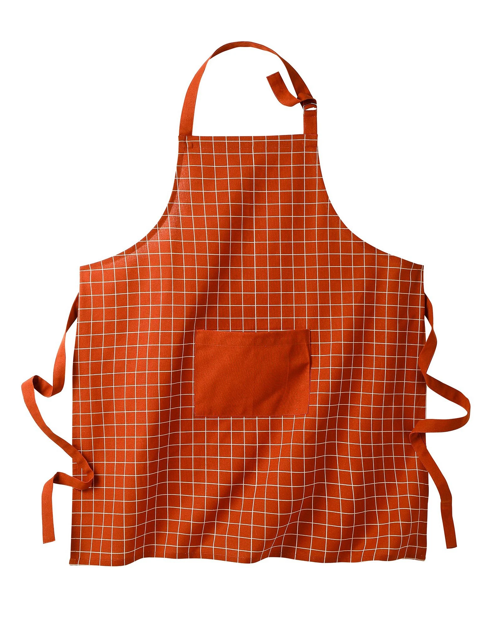 Blancheporte Tablier De Cuisine Ă Carreaux Forme Bavette - Coton